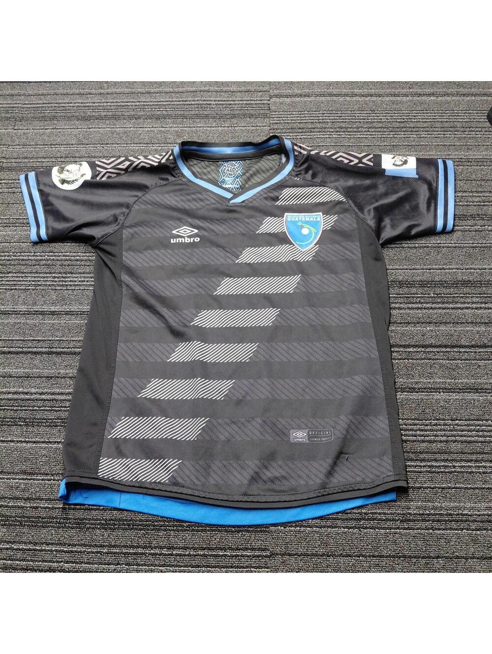 Umbro Guatemala National Team Soccer Jersey Youth Medium Gray Blue